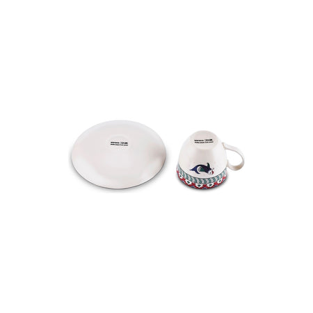 Karaca Iznik Series Fish Turkish Coffee Cup Set 90 ml - MALLTURK