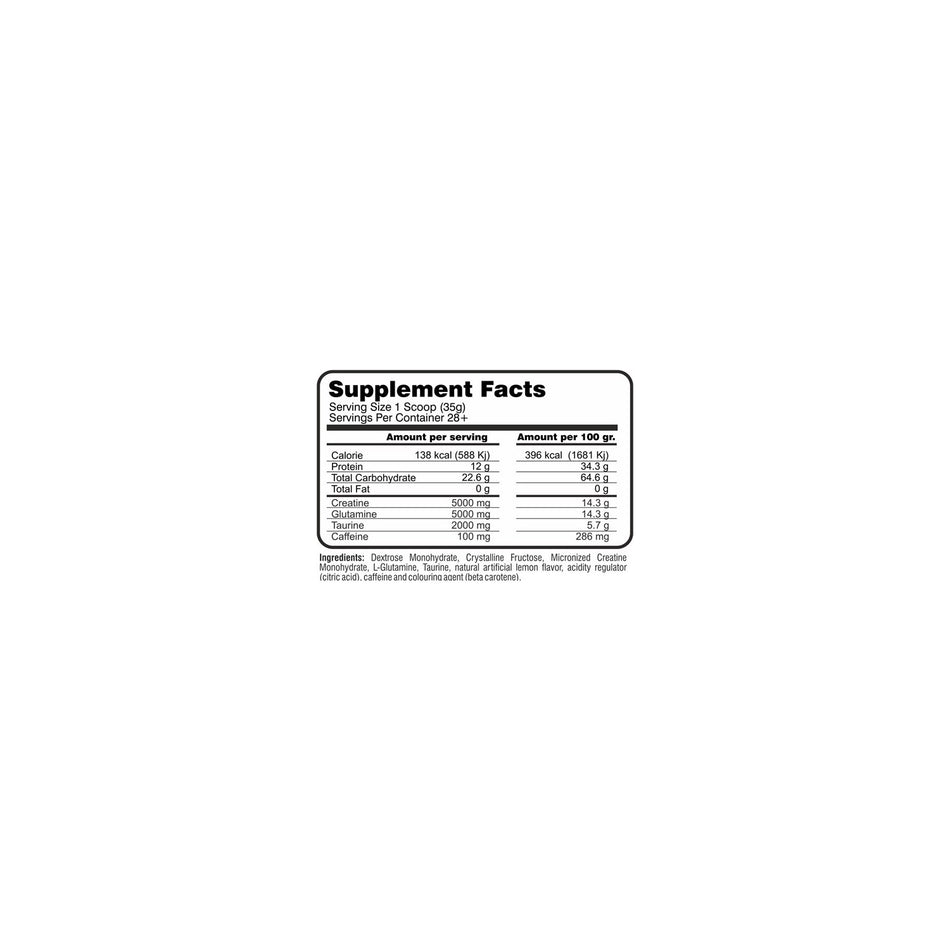 Hardline Nutrition KGT - Creatine Powder 1000 gr Complex Product is manufactured for adult users. - MALLTURK