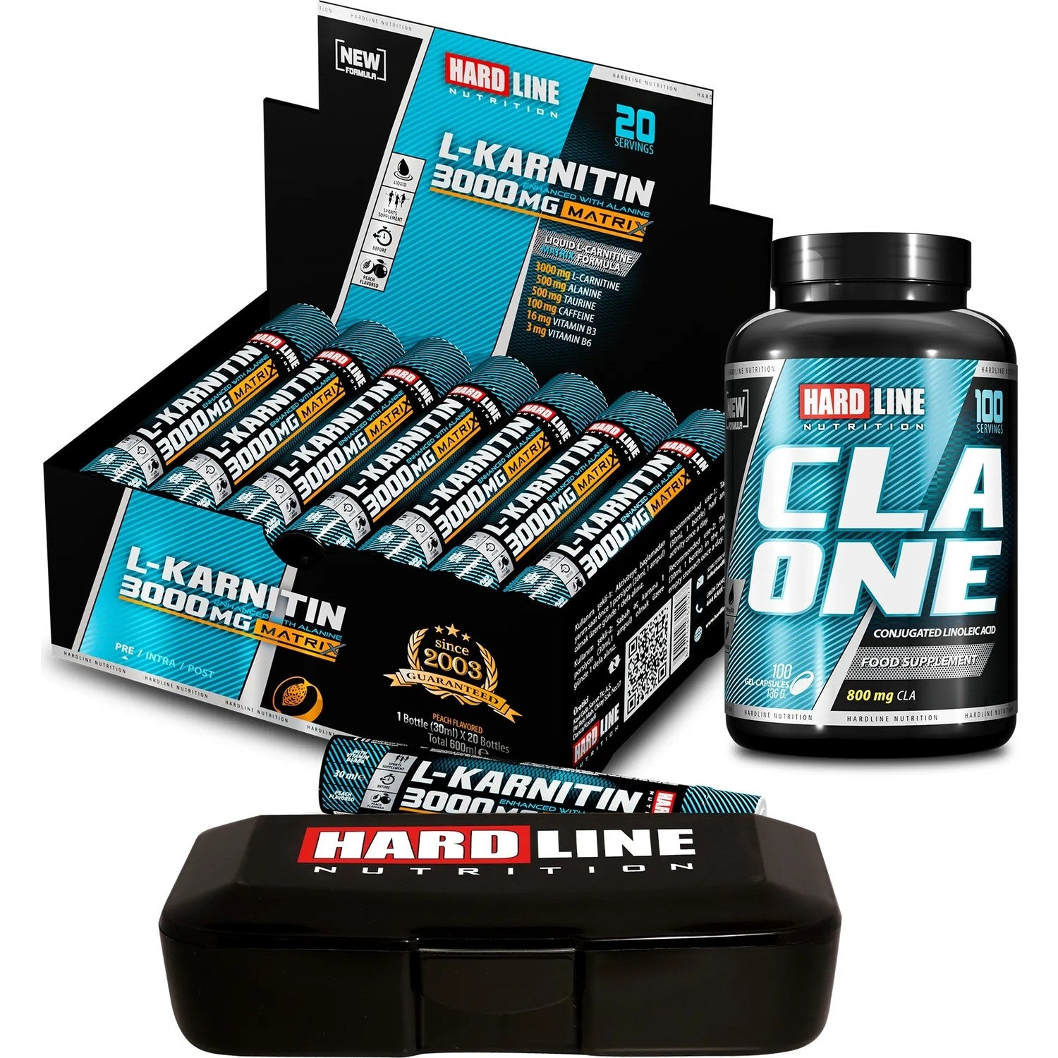 Hardline Nutrition Hardline Form 6 L-Carnitine 3000 mg (20 tablets) + CLA One Combination - MALLTURK