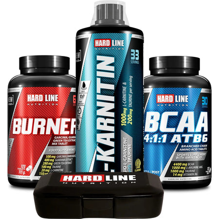 Hardline Nutrition Hardline Form 5 Combination Burner + BCAA + L-Carnitine Liquid 1000ml - MALLTURK