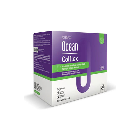 Orzax Ocean Colflex 30 Sachet Unflavored Dietary Supplement Turkey Origin Ingredient Information 850081345053 - MALLTURK