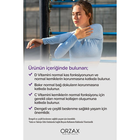 Orzax Ocean Colflex 30 Sachet Unflavored Dietary Supplement Turkey Origin Ingredient Information 850081345053 - MALLTURK