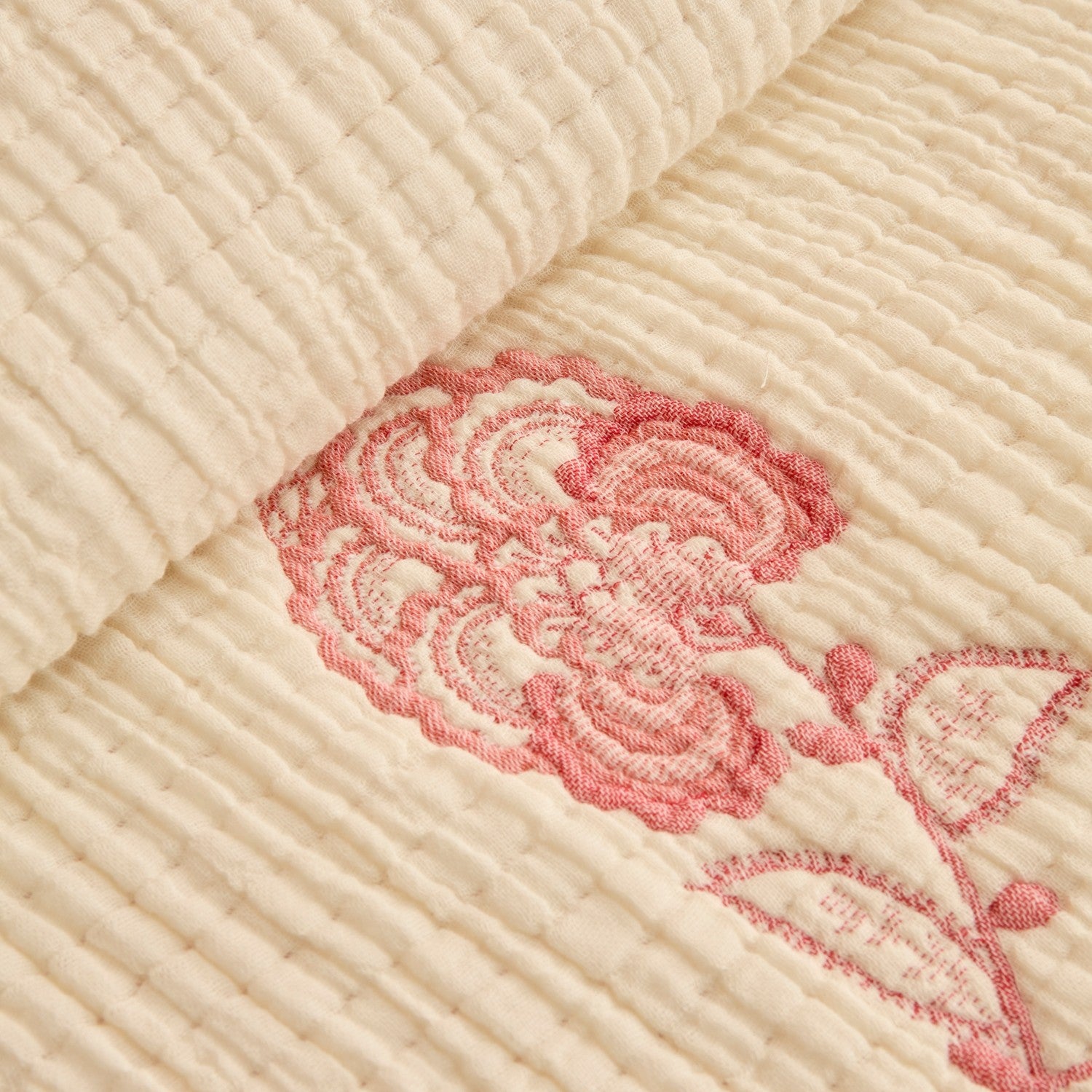 Karaca Home Lioren 100% Cotton Nish Set Double Bed Quilted Bedding Set Multicolour - MALLTURK
