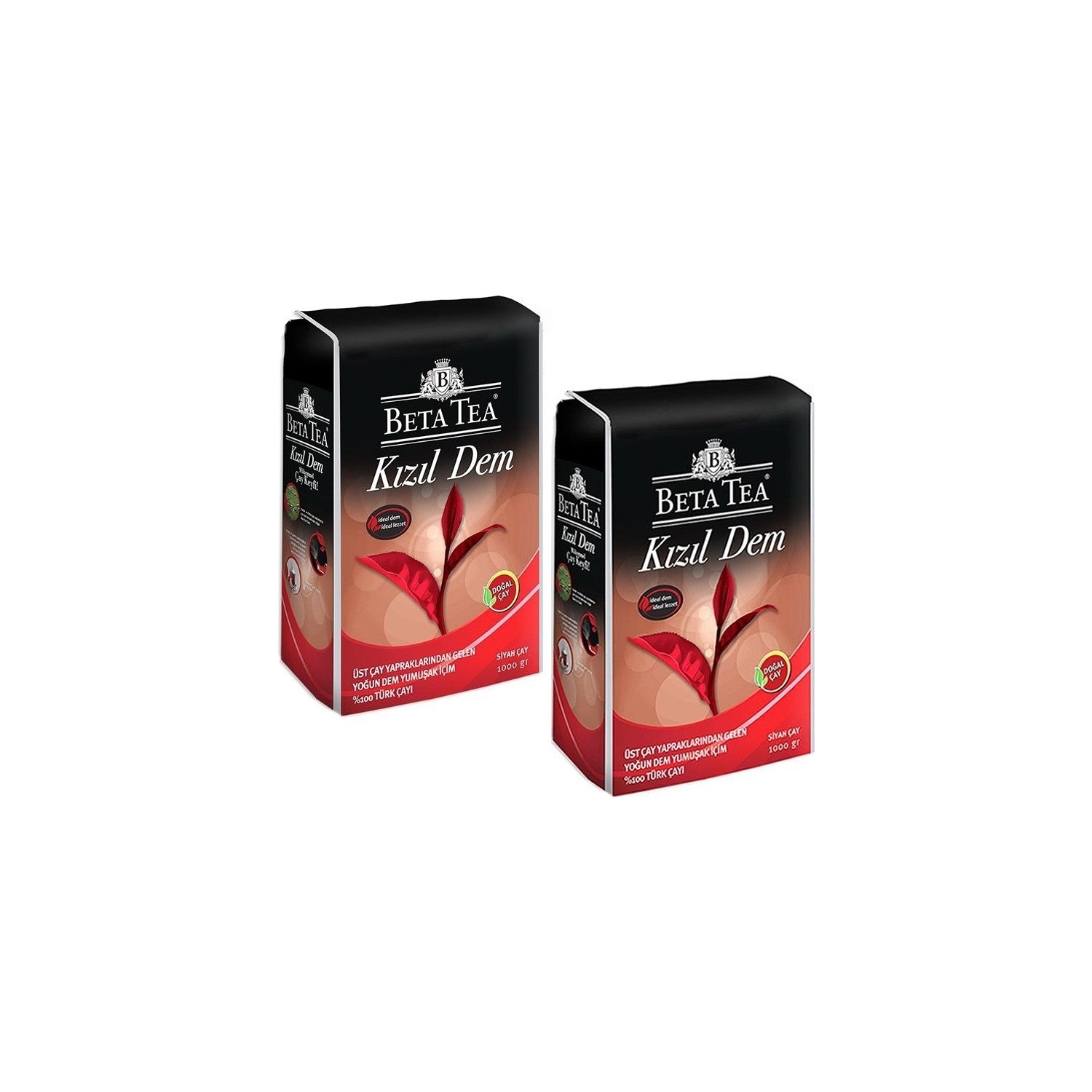 Beta Tea Kizil Dem black tea 2 kg natural leaf tea Kalitesi with Ust Duzey aroma - MALLTURK