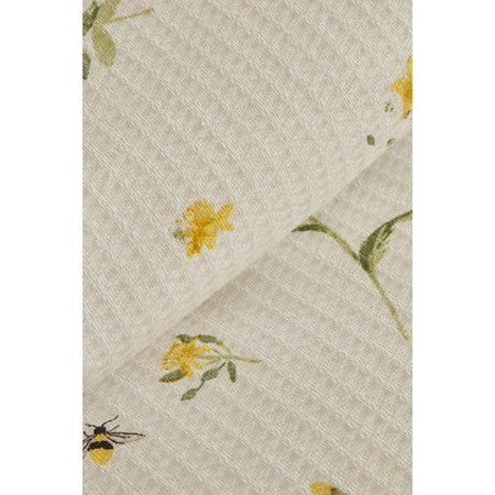 Karaca Home Emma Single Pike Set, 100% Cotton, Yellow Patterned, 3 Pieces - MALLTURK