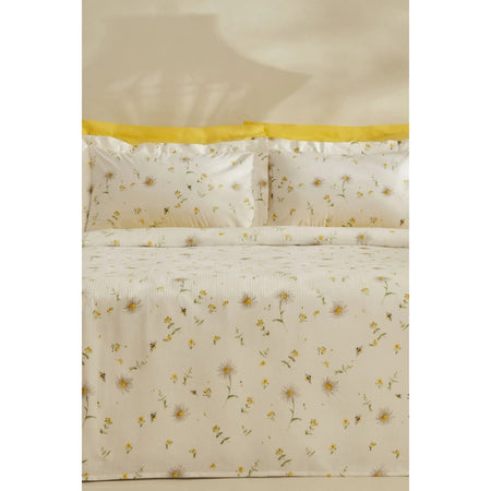 Karaca Home Emma Single Pike Set, 100% Cotton, Yellow Patterned, 3 Pieces - MALLTURK