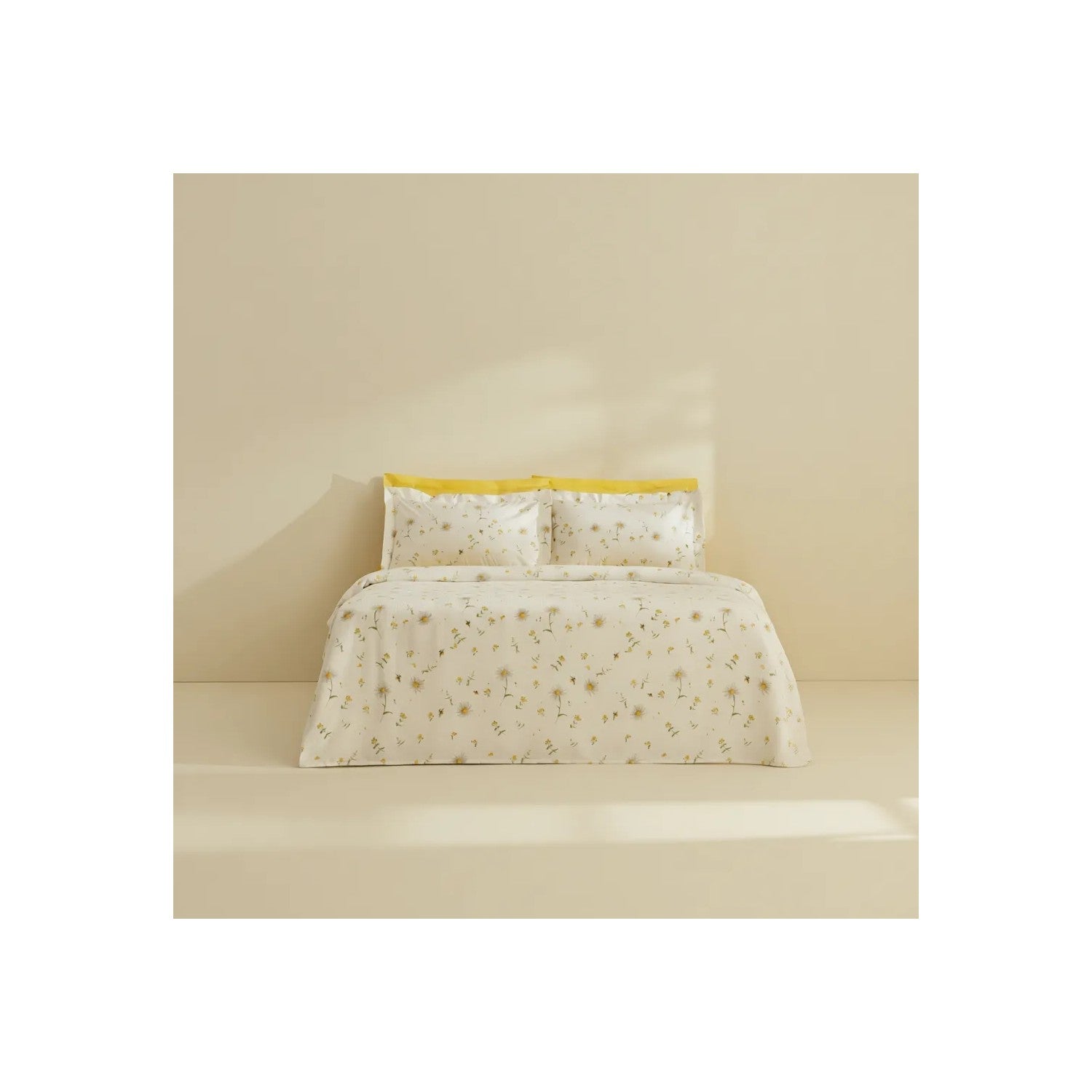 Karaca Home Emma Single Pike Set, 100% Cotton, Yellow Patterned, 3 Pieces - MALLTURK