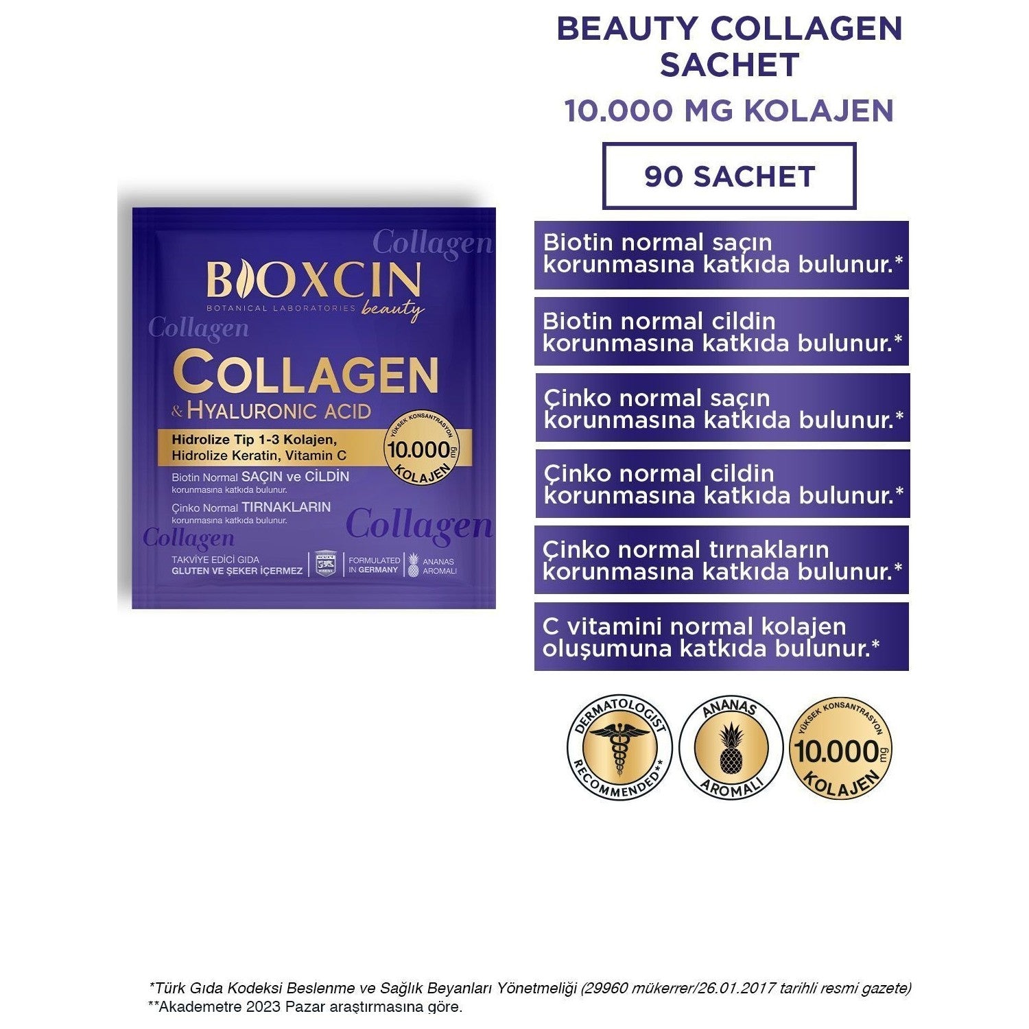 Bioxcin Collagen and Hyaluronic Acid Supplement
