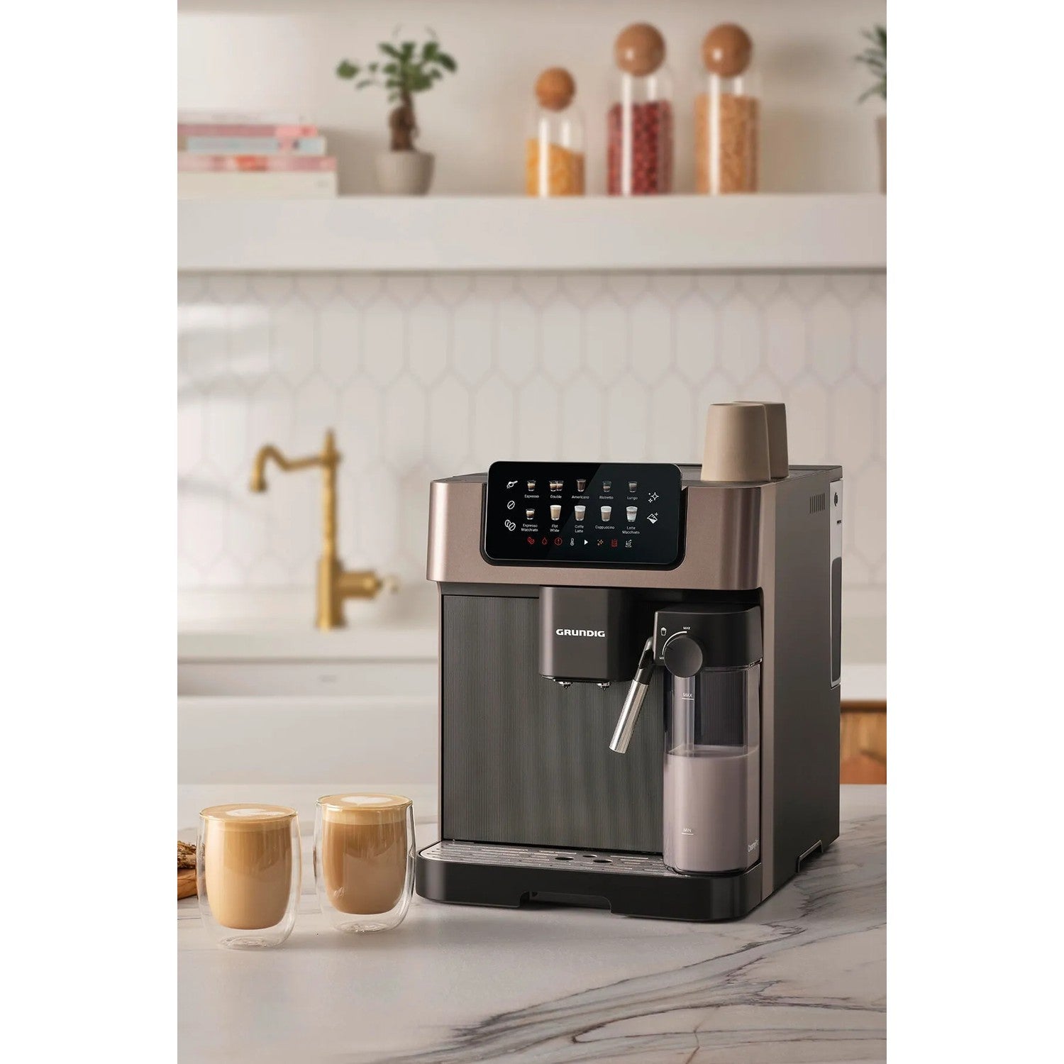 Grundig KVA 7230 Delisia Coffee Fully Automatic Espresso Machine, 1350 W - MALLTURK