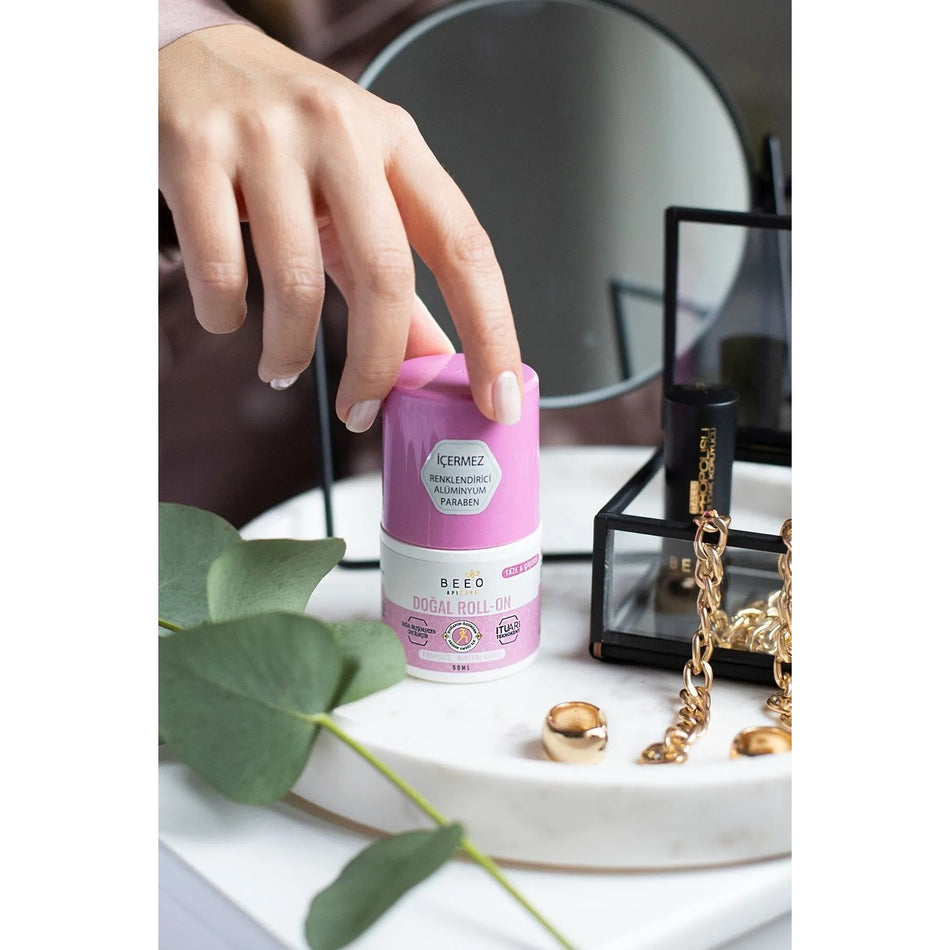 BEE'O For Women Apicare 50 ml With Propolis Roll-On Natural Fragrance and Talc-Free Formula - MALLTURK