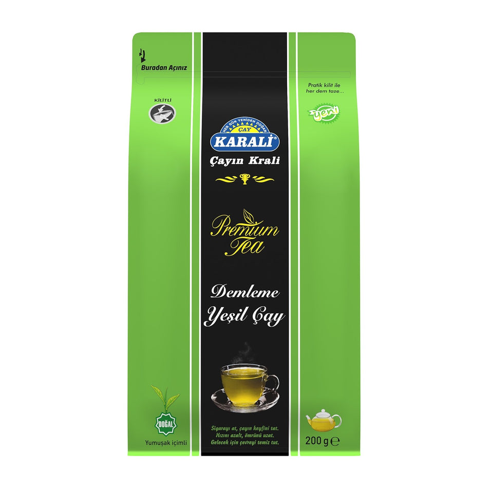 Karali tea Karali Premium Dokme green tea 200 g natural leaf Yuksek Kalite flavored Turkiye Menseli - MALLTURK