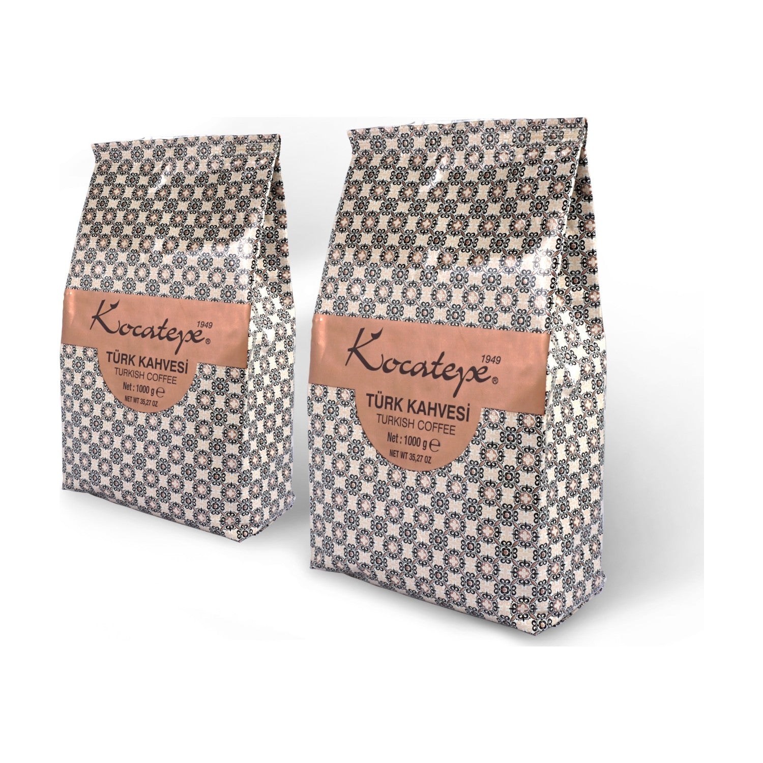 Kocatepe Coffee - Kocatepe 1 kg Turkish Coffee, Foil Pack of 2, Freshly Ground Arabica Beans, Origin: Turkiye - MALLTURK