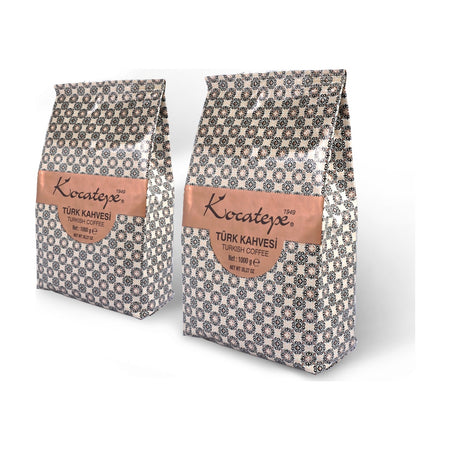 Kocatepe Coffee - Kocatepe 1 kg Turkish Coffee, Foil Pack of 2, Freshly Ground Arabica Beans, Origin: Turkiye - MALLTURK