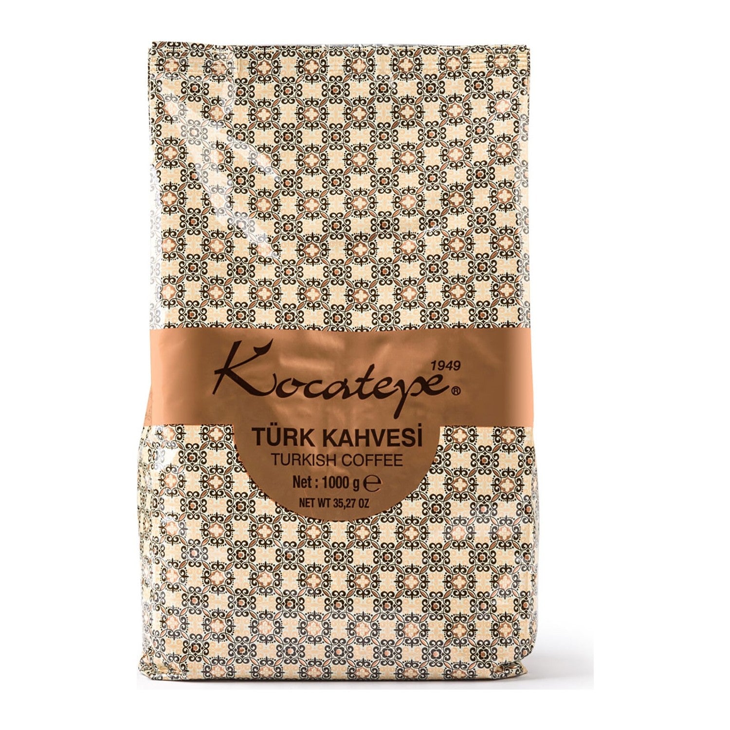 Kocatepe Coffee - Kocatepe 1 kg Turkish Coffee, Foil Pack of 2, Freshly Ground Arabica Beans, Origin: Turkiye - MALLTURK