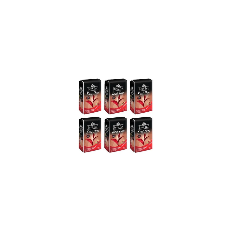 Beta Tea Kizil Dem black tea 1 kg x 6 pieces quality natural leaf tea Aromasi - MALLTURK