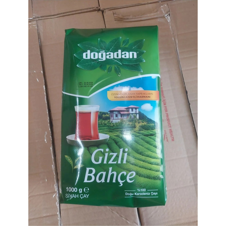 Dogadan Gizli Bahce 1 kg loose leaf black tea Turkiye Menseli Yogun flavor and aroma - MALLTURK