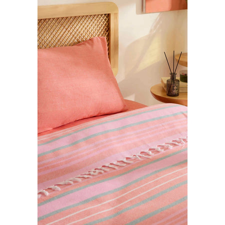 Karaca Home Lynora Double Bedspread and Quilt Set Orange - MALLTURK