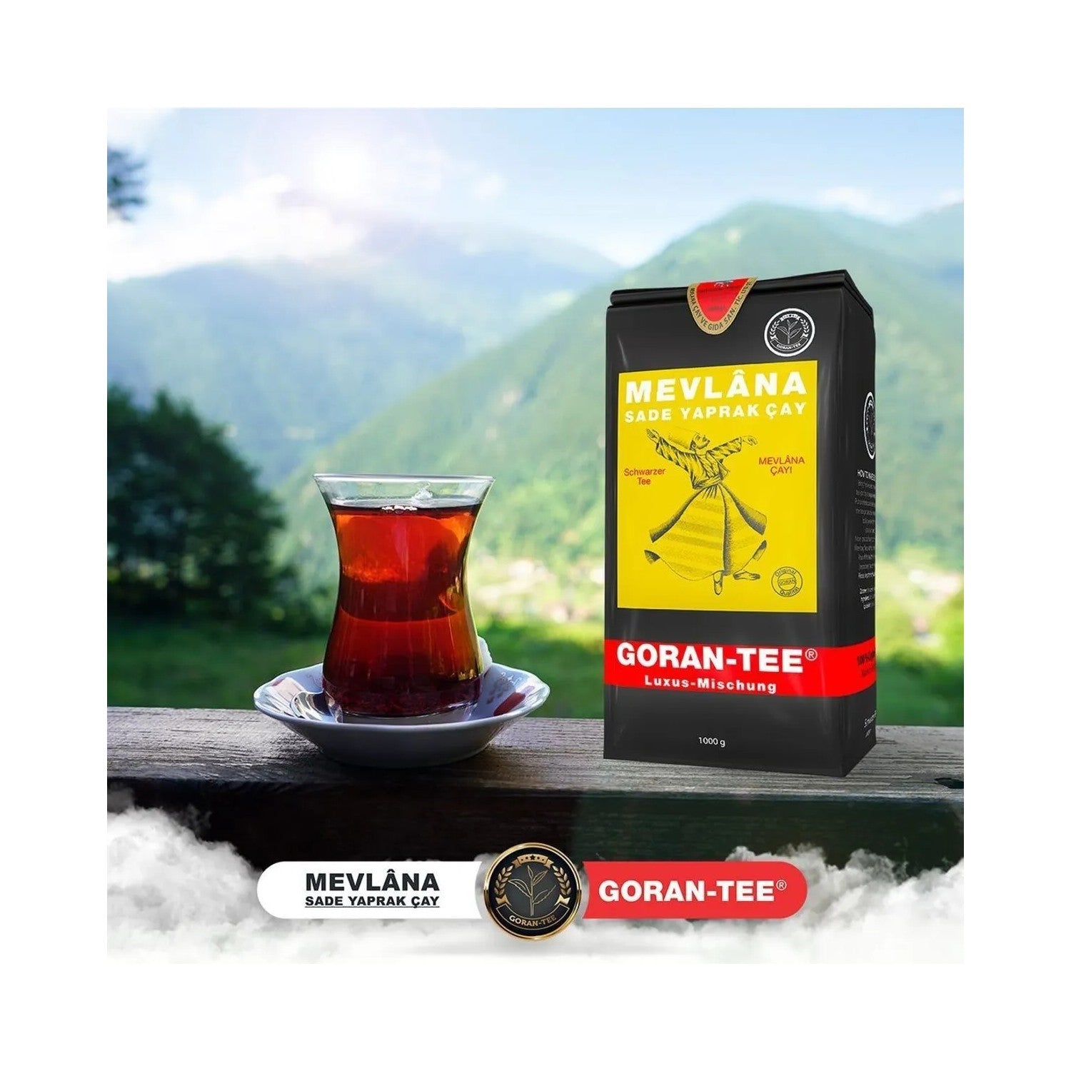 Mevlana tea 1000 G black tea Goran Tee quality Sri Lanka Menseli plain leaf tea - MALLTURK