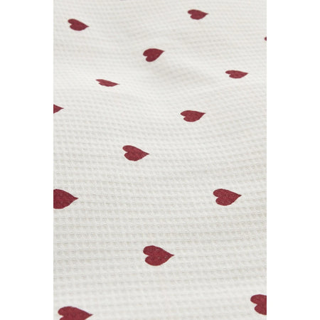 Karaca Home Amour Heart Pattern Single Duvet Cover Set Red - MALLTURK