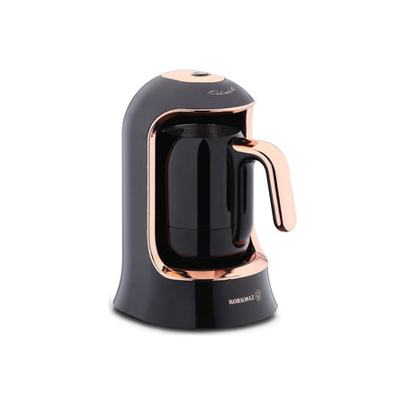 Korkmaz Kahvekolik Deluxe A860-09 Automatic Coffee Maker, Black and Rose Gold - MALLTURK