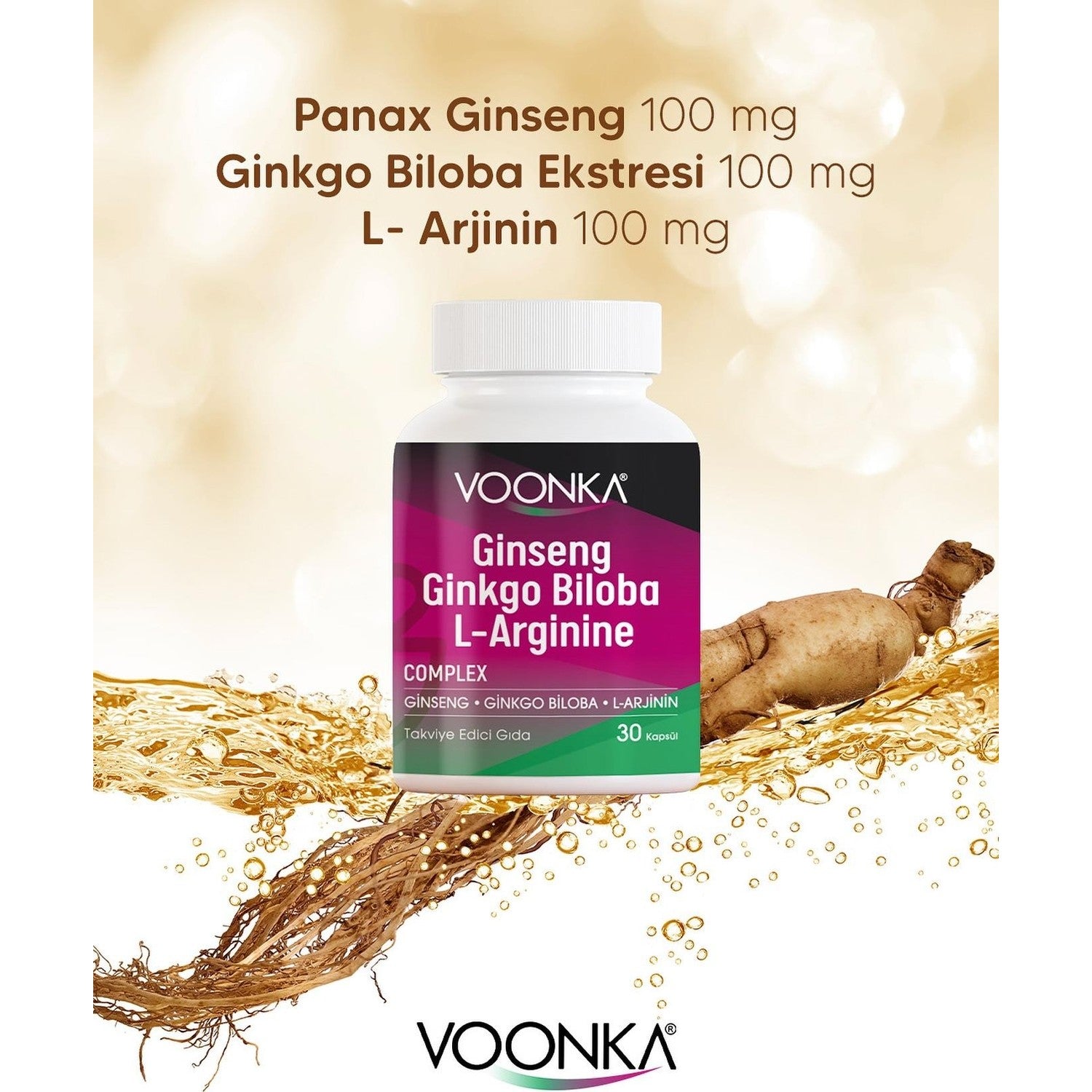 Voonka Ginseng Ginkgo Biloba L-Arginine - MALLTURK