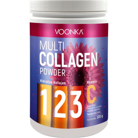 Voonka Multi Collagen Powder 300 g Hydrolyzed Collagen - MALLTURK