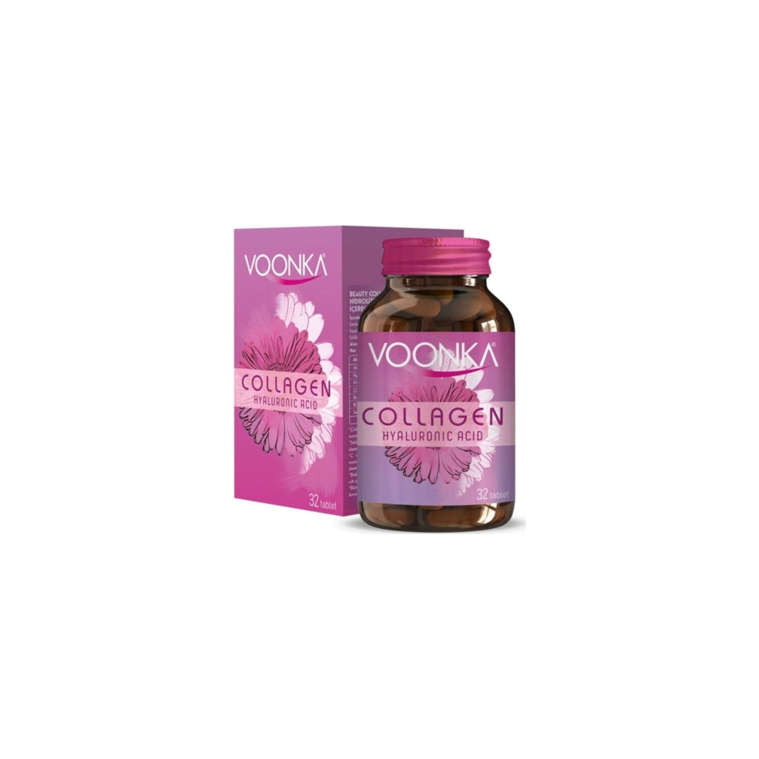 Voonka Collagen Hyaluronic Acid 32 Tablets Collagen - MALLTURK