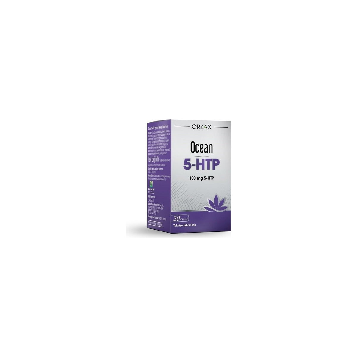 Orzax Ocean 5-HTP 100 mg 30 Capsule - MALLTURK