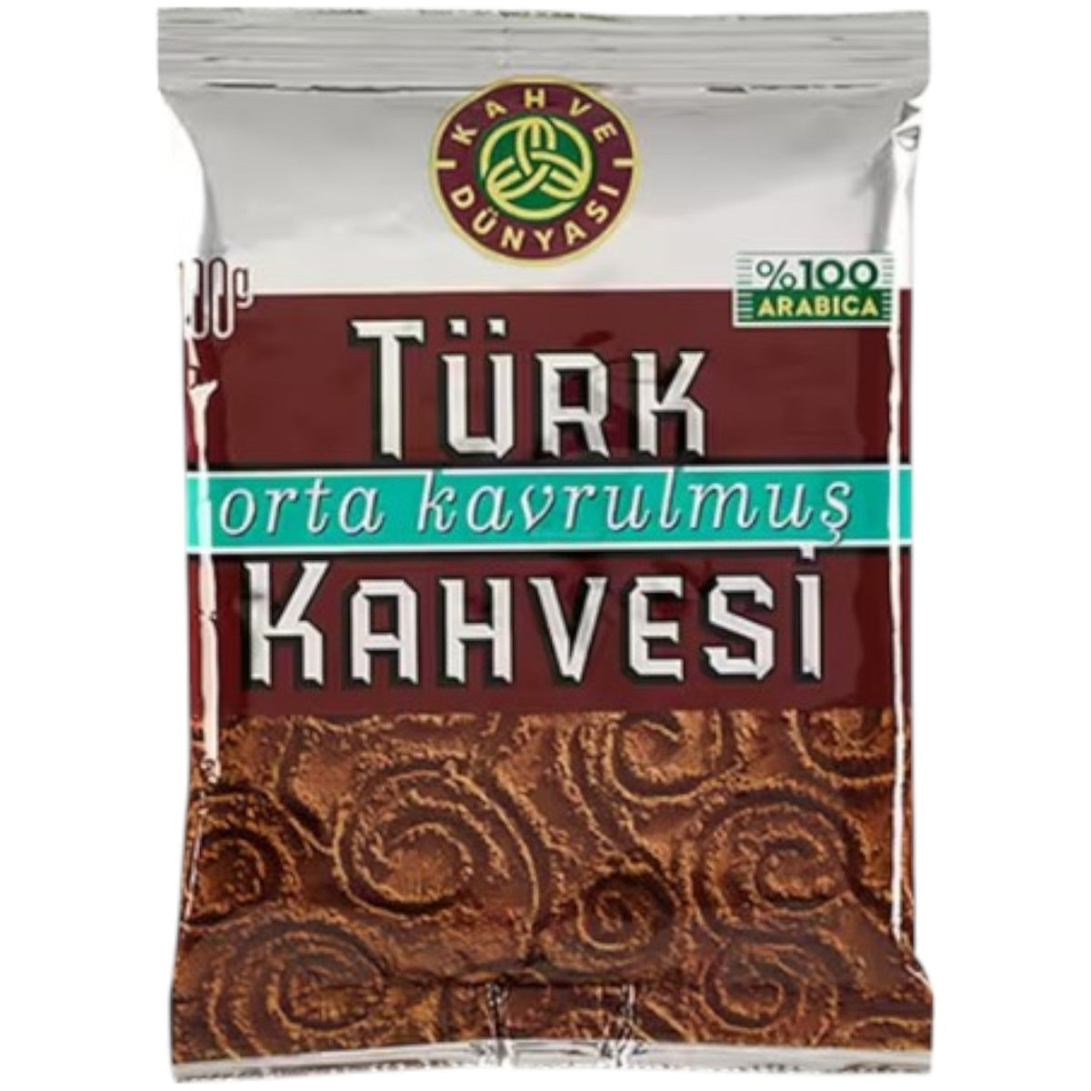 Coffee World Medium Roast Turkish Coffee 100 gr x 2 Pack Balanced Flavor from Turkiye - MALLTURK