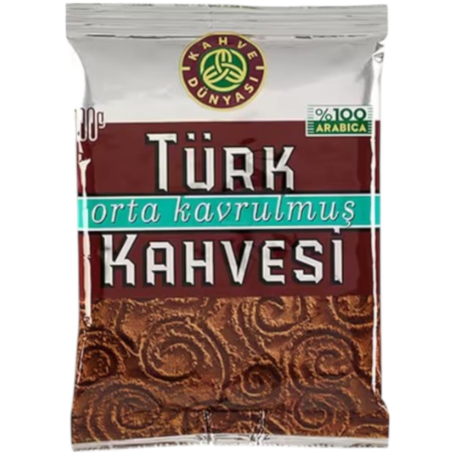 Coffee World Medium Roast Turkish Coffee 100 gr x 2 Pack Balanced Flavor from Turkiye - MALLTURK