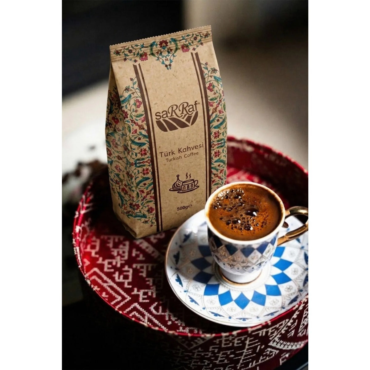 Sarraf Turkish Coffee 500GR Medium Roast & Smooth Taste - MALLTURK