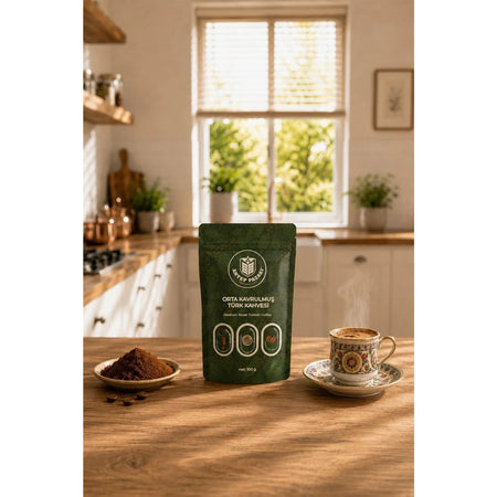 Antep Pazari Turkish Coffee - Medium Roast - 100 gr x 2 packs - MALLTURK