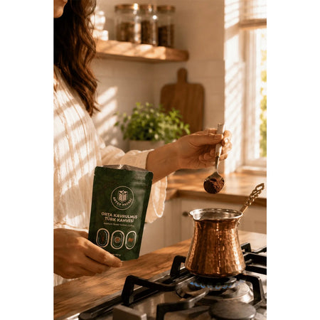 Antep Pazari Turkish Coffee - Medium Roast - 100 gr x 2 packs - MALLTURK