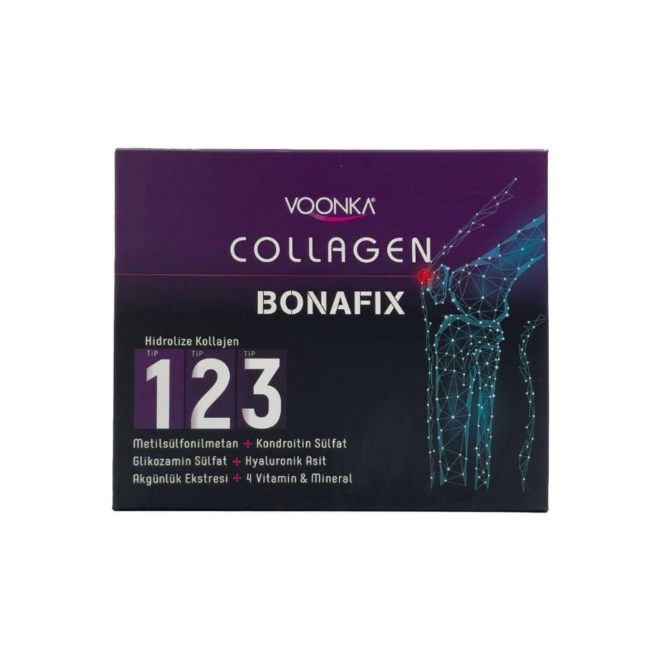 Voonkacollagen Bonafix Likit 30 Pack Liquid Formula For Skin and Joints