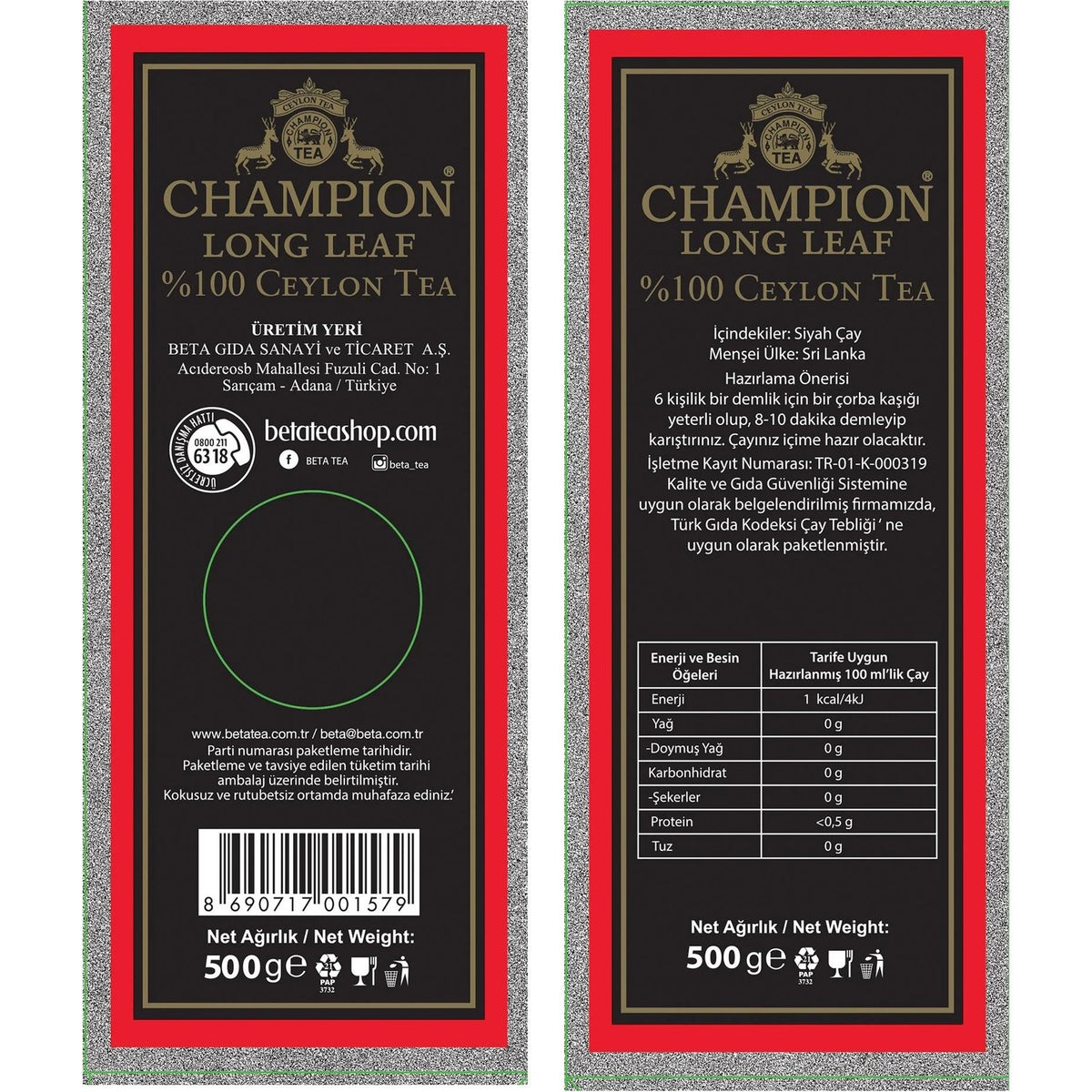 Champion Long Leaf 500 g - MALLTURK