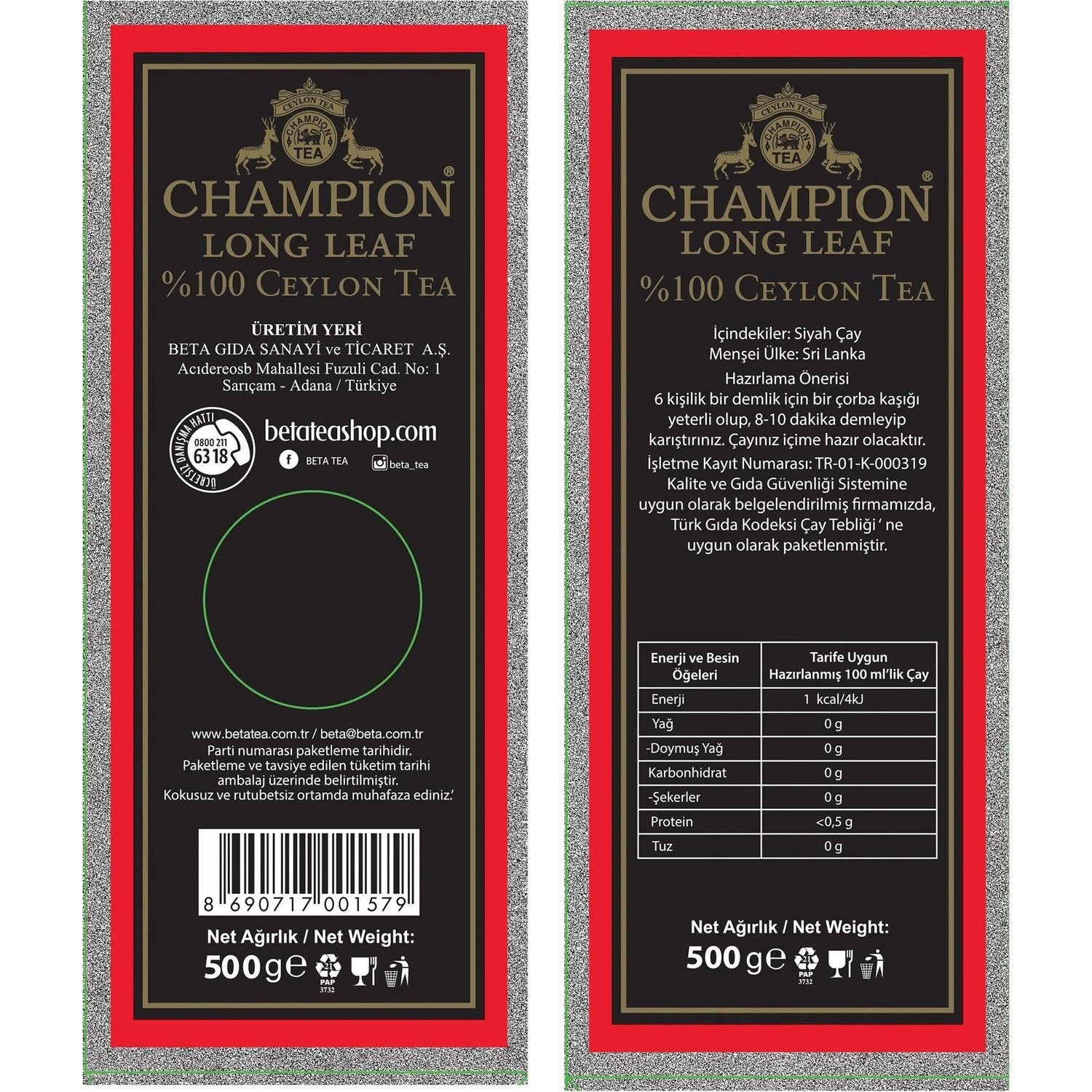 Champion Long Leaf 500 g - MALLTURK
