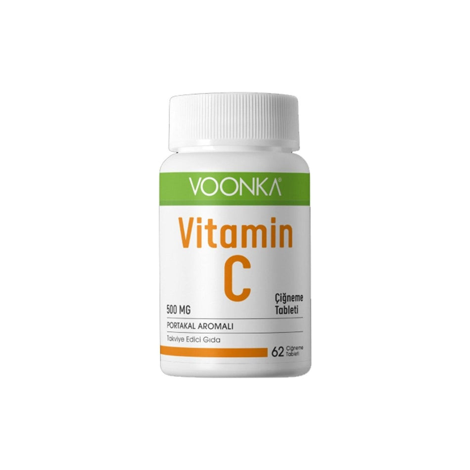 Voonka Vitamin C Orange Flavor Chewable Tablets 500 mg