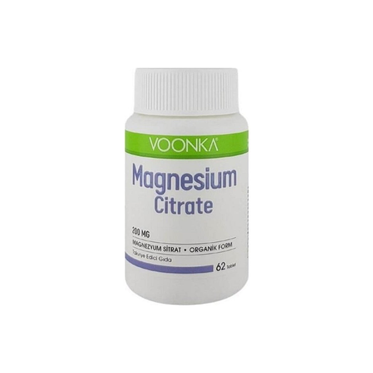 Voonka Magnesium Citrate 200 mg 60 Tablets - MALLTURK