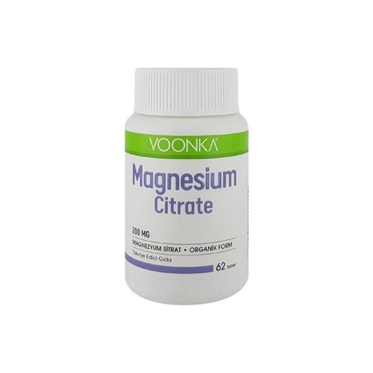 Voonka Magnesium Citrate 200 mg 60 Tablets - MALLTURK