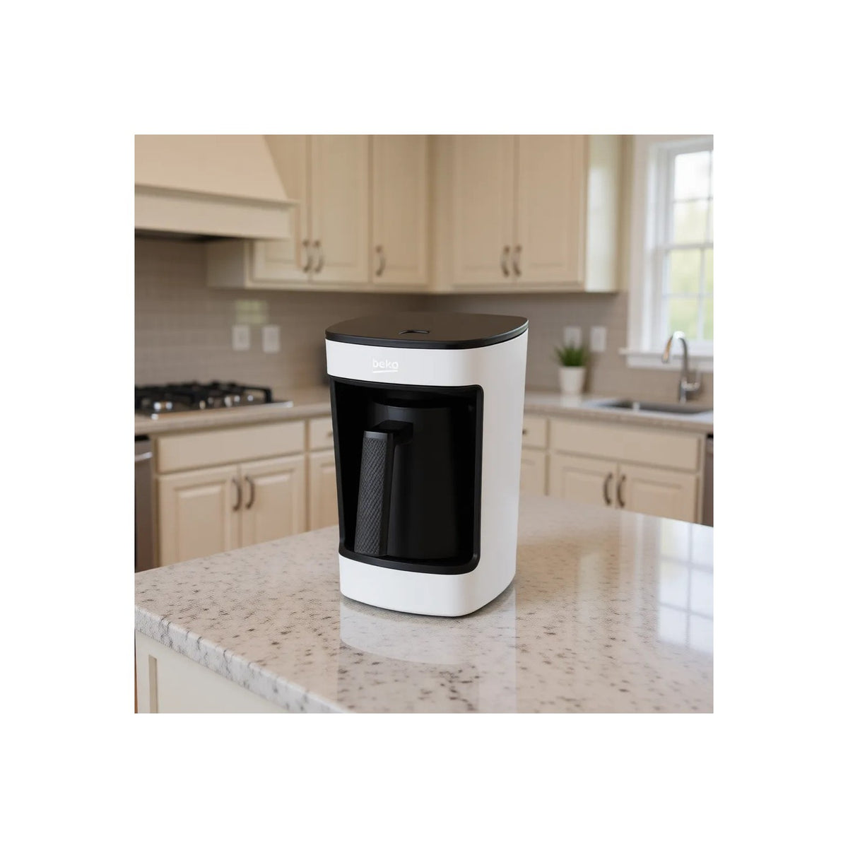 Beko TKM 2341 B Turkish Coffee Maker, White, 5-Cup Capacity - MALLTURK