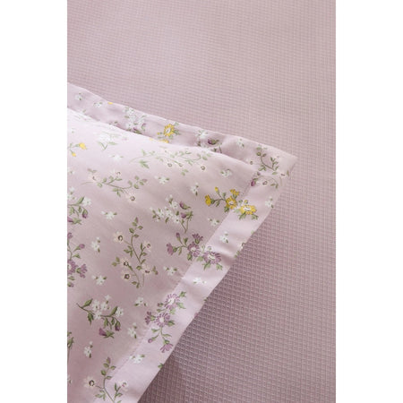 Karaca Home Noa Light Plum Bamboo Double Bed Quilt Set 200x220 cm (2 Pieces) Pillowcases - MALLTURK