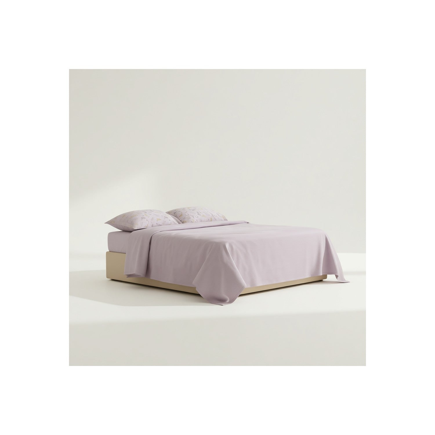 Karaca Home Noa Light Plum Bamboo Double Bed Quilt Set 200x220 cm (2 Pieces) Pillowcases - MALLTURK