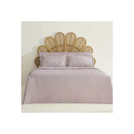 Karaca Home Noa Light Plum Bamboo Double Bed Quilt Set 200x220 cm (2 Pieces) Pillowcases - MALLTURK