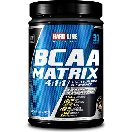 Hardline Nutrition BCAA Matrix 630g Tropical Fruit Adult Sports Nutrition - MALLTURK