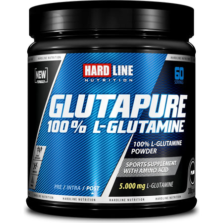 Hardline Nutrition Glutapure L-Glutamine 300 gr 60 Servings Unflavored - MALLTURK
