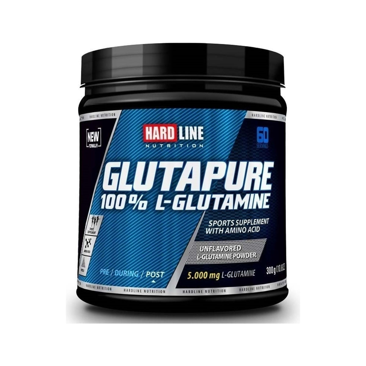 Hardline Nutrition Glutapure L-Glutamine 300 gr 60 Servings Unflavored - MALLTURK