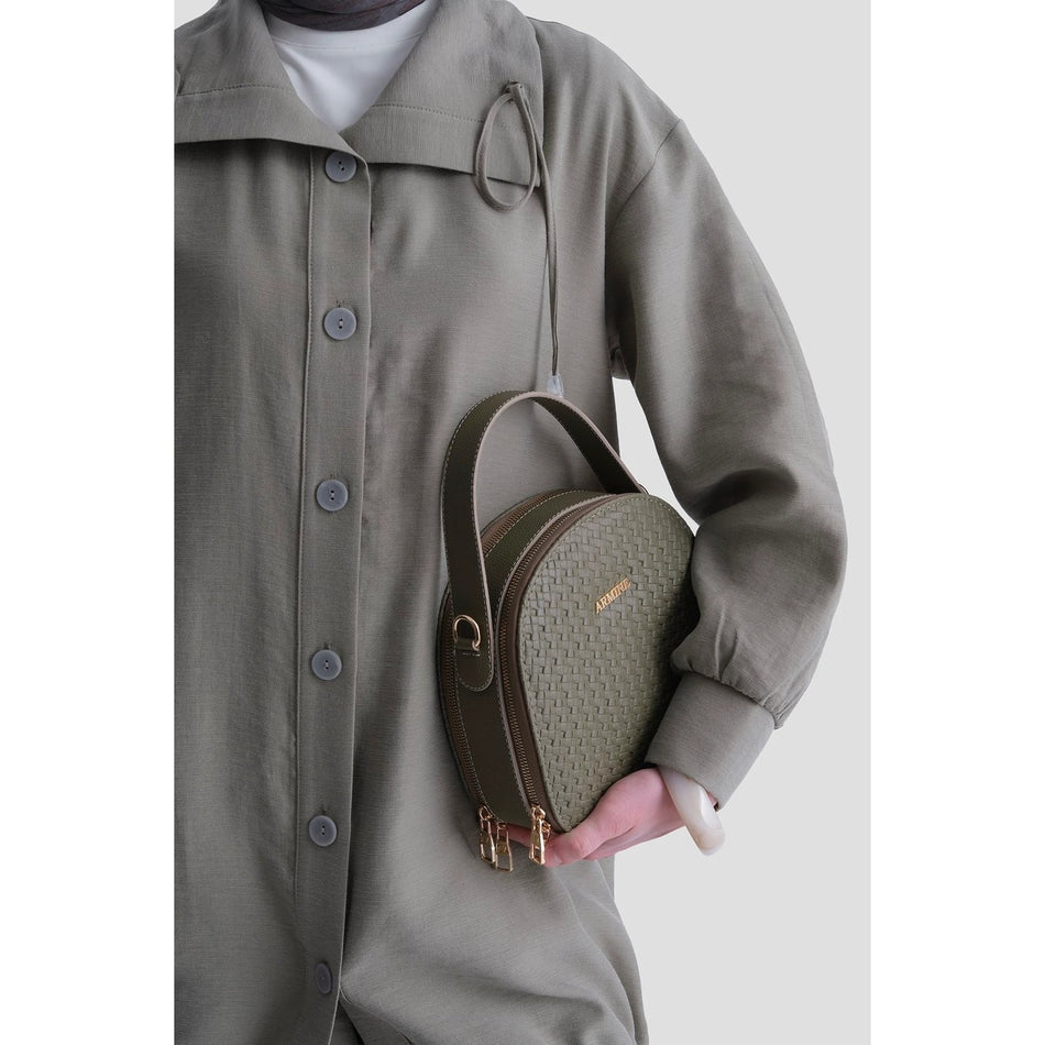 Armine Knitted Bag Khaki
