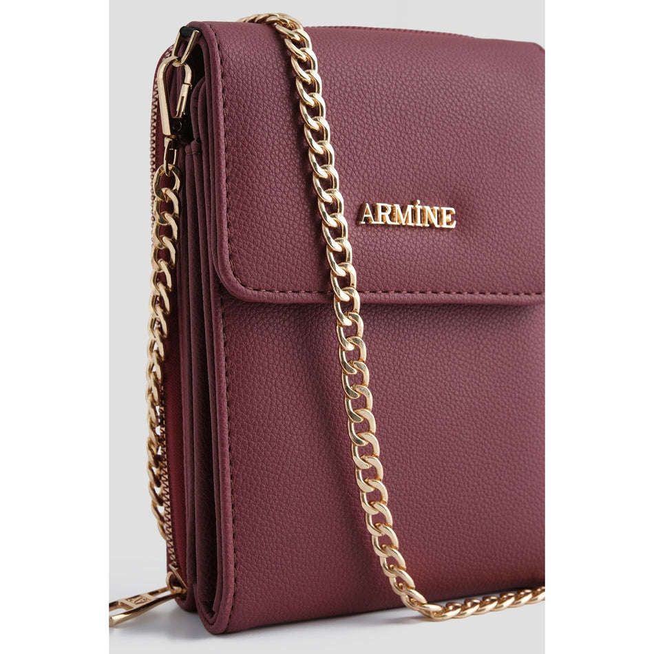Armine Pia Handbag Model Burgundy - MALLTURK