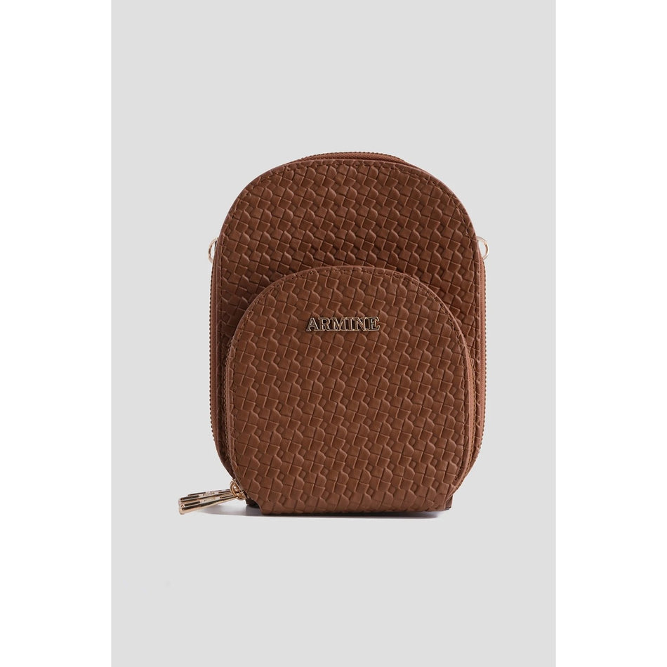 Armine Knitted Handbag, Tan