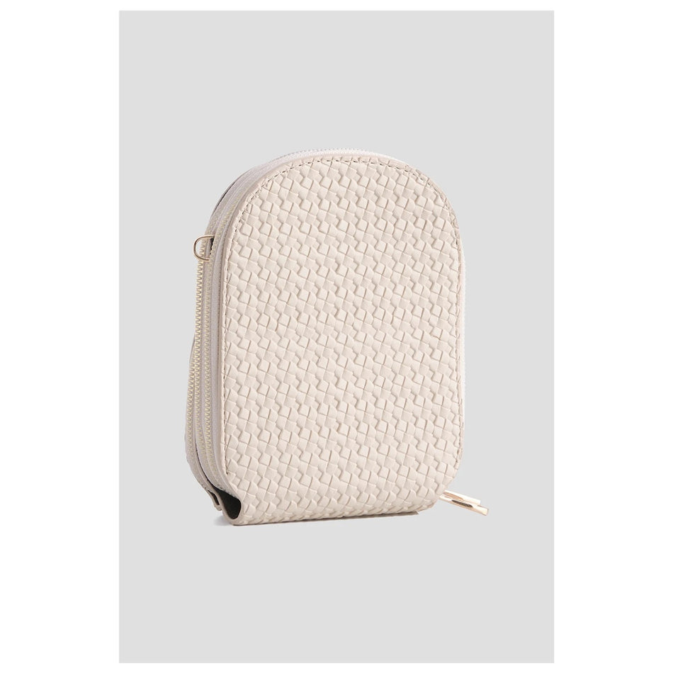 Armine Knitted Handbag, Cream